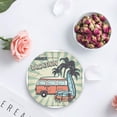 thumbnail image 4 of RYLABLUE Hawaii Summer Vacation Set of 6 Round Coaster for Drinks, Absorbent Ceramic Stone Coasters Cup Mat with Cork Base for Home Kitchen Room Coffee Table Bar Decor, 4 of 5
