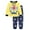 Yellow Airplane, variant on WIBACKER Toddler and Little Boys 2-Piece Cotton Pajamas Long Sleeve Fall Winter PJ Set Kid Excavator Sleepwear