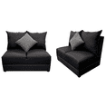 thumbnail image 1 of Sala Noruega 2-2 EL BAZAR STORE Love seat negro Moderna modular, 1 of 5