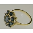 thumbnail image 4 of LBG British Made 10k Yellow Gold Natural London Blue Topaz Womens Statement Ring - 33 size options - Size, 4 of 6