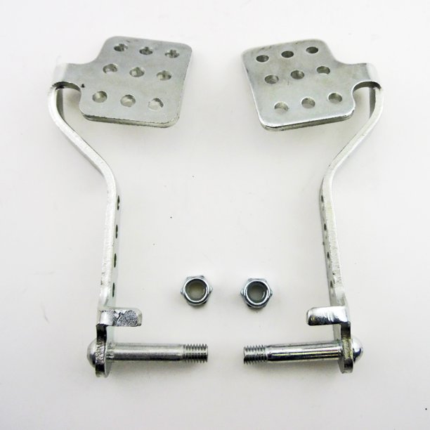 Vintage Type Go Kart Brake & Throttle Pedal Set With Lock Nuts