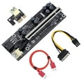 thumbnail image 2 of maskred PCI-E 1x vers 6x Carte d'Extension USB 3.0 Portable Mini Ordinateur de Bureau Module PC Adaptateur Accessoires Fente Noire Câble Rouge 1Set, 2 of 6