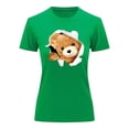 thumbnail image 3 of Playera Blusa Con Impresion De Oso Saliendo Del Pecho Ropa Para Mujer Color Verde Talla Mediana Marca Emil SaEs, 3 of 4