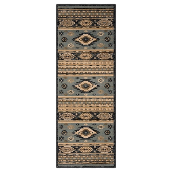 United Weavers Highlands Area Rug 3115 60960 Eagle Eye Blue, 2' x 7'