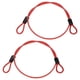 thumbnail image 1 of Cable de Seguridad Uxcell con Asas [2Pcs] - 1.64ft / 19.7 Pulgadas Cable de Seguridad para Candado de Equipaje de Acero Inoxidable para Bicicletas y Equipaje - [Rojo], 1 of 6