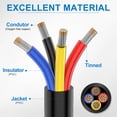 thumbnail image 2 of Cable NAOEVO, calibre 18, 4 conductores, 18 AWG, PVC trenzado de 4 núcleos, 2 of 6