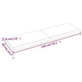 thumbnail image 2 of vidaXL Table Top Light Brown 140x40x(2-4) cm Treated Solid Wood Oak, 2 of 7