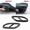 thumbnail image 4 of Châssis de Gorge de Queue, Installation Simple 2 Pcs en Acier Inoxydable Résistant aux Rayures de Style de Fibre de Carbone Couvercle de Tuyau d'Échappement de Queue pour les Accessoires de Voiture, 4 of 8