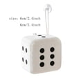 thumbnail image 2 of Fuzzy Plush Dice for Car Mirror, Soft Plush Dots - Cute Game Prop Decorative Pendant for Car Interior Hanging Ornament Decoration, 2 of 7