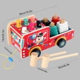 thumbnail image 3 of FEOLGEHLY Toys for 1-3 Year Old Boy Girl,Toys & Games Wooden Hammer Knocker Pounding Learning Toy,Drag Car Shape Matching Car Hitting Hamster Children's Educational Toy, 3 of 4