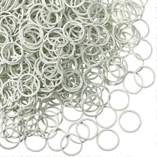 1000 Mini Rubber Bands Soft Elastic Bands for Kid Hair Braids Hair (White)