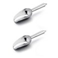 thumbnail image 2 of Ice Scoop Set Of 2, Stainless Steel Small Weighing Scoop Flour Scoop Feeding Scoop Sack Scoop Dispensing Scoop For Kitchen, Bar, Buffet, Party, Versat, 2 of 4