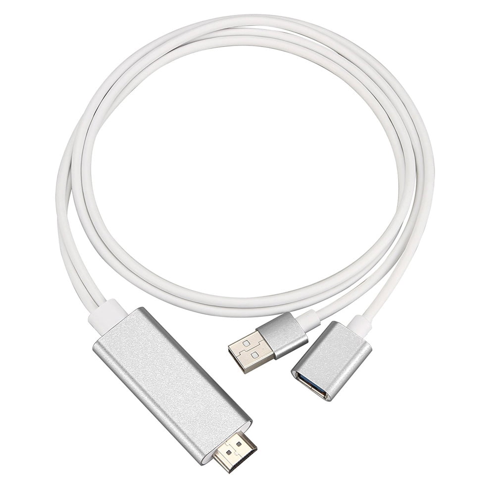 axGear Lightning MicroUSB MHL To HDMI AV Cable Adapter Converter Mirror  Screen to TV