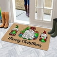 thumbnail image 2 of Nutksea Merry Christmas Doormat for Front Door Buffalo Plaid Gnome Decorative Welcome Doormat for Indoor Outdoor 17x 30 Inch, 2 of 5