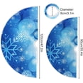 thumbnail image 3 of FMSHPON SnowflakesStars Xmas Christmas Tree Skirt Stand Mat for Holiday Party Decoration Indoor Outdoor 36 inches, 3 of 6