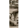thumbnail image 2 of Blaustein, Alan 7x14 White Modern Wood Framed Museum Art Print Titled - Caffe Bellagio, 2 of 4