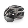 thumbnail image 1 of Casco de bicicleta ROCKBROS para hombres y mujeres adultos con gafas y visera, 1 of 7