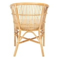 thumbnail image 6 of SAFAVIEH Olivia Rustic Rattan Accent Chairs with Cushion, Natural (22.6 in. W x 24 in. D x 30.7 in. H), 6 of 7