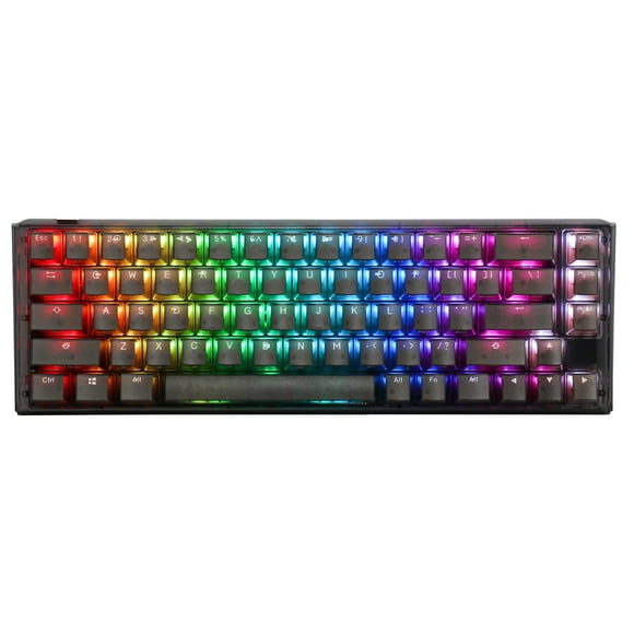 Ducky One 3 SF Aura 65% Mechanical Keyboard: Quack Mechanics Dampening, Hot-Swappable Cherry MX Brown Switches, High-Density PBT Tripleshot Keycaps, RGB, US, Black