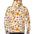 thumbnail image 7 of Xecao Boho Flowers Pattern Men's Adult Pullover Hoodie,Hooded Sweatshirt-Large, 7 of 7