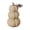 Beige, variant on Jollyzo Artificial Wicker Pumpkin Decor with Stem & Leaves, 5.5" Rustic Fall Pumpkin Figurine for Halloween, Thanksgiving & Farmhouse Home Decor
