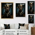 thumbnail image 4 of Designart "Royally Crowned Boston Terrier" Animals Canvas Wall Art - Traditional Black Dog Entryway Wall Art, 4 of 6
