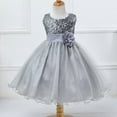 thumbnail image 2 of Bullpiano Kids Girls Formal Dresses Flower Girl Sequin Tulle Party Prom Ball Gown Dress 1-10T, 2 of 4