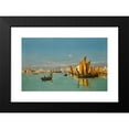 thumbnail image 2 of Guglielmo Ciardi 14x10 Black Modern Framed Museum Art Print Titled - A View of St Marks Basin with the Punta Della Dogana, 2 of 5
