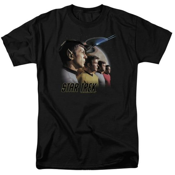 Star Trek Men's Forward To Adventure T-shirt Small Black