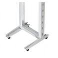 thumbnail image 2 of NavePoint 42U 2 Post Rack Open Frame Server Rack for 19 Inch Equipment, AV, Networking, Data & IT Devices, 2-Post Rack 42U With Wheels, 661lbs Weight Capacity, White, 2 of 5