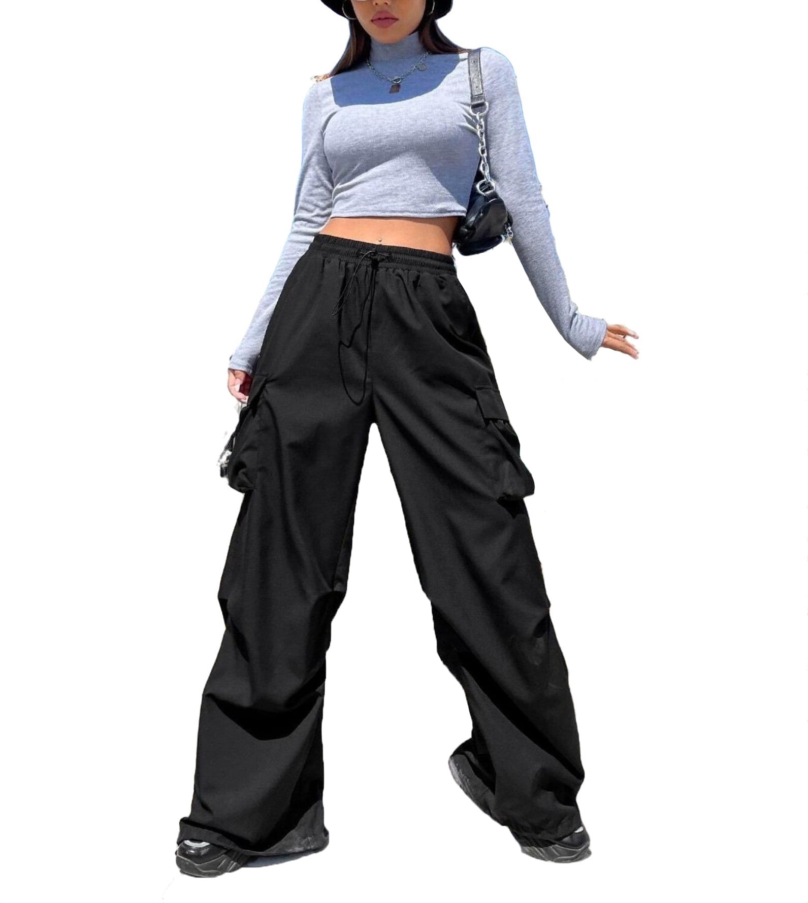 Pantalon Femme Noir Briggs Taille 18R - Taille élastique, 2 Poches, Occasion Très Bon état