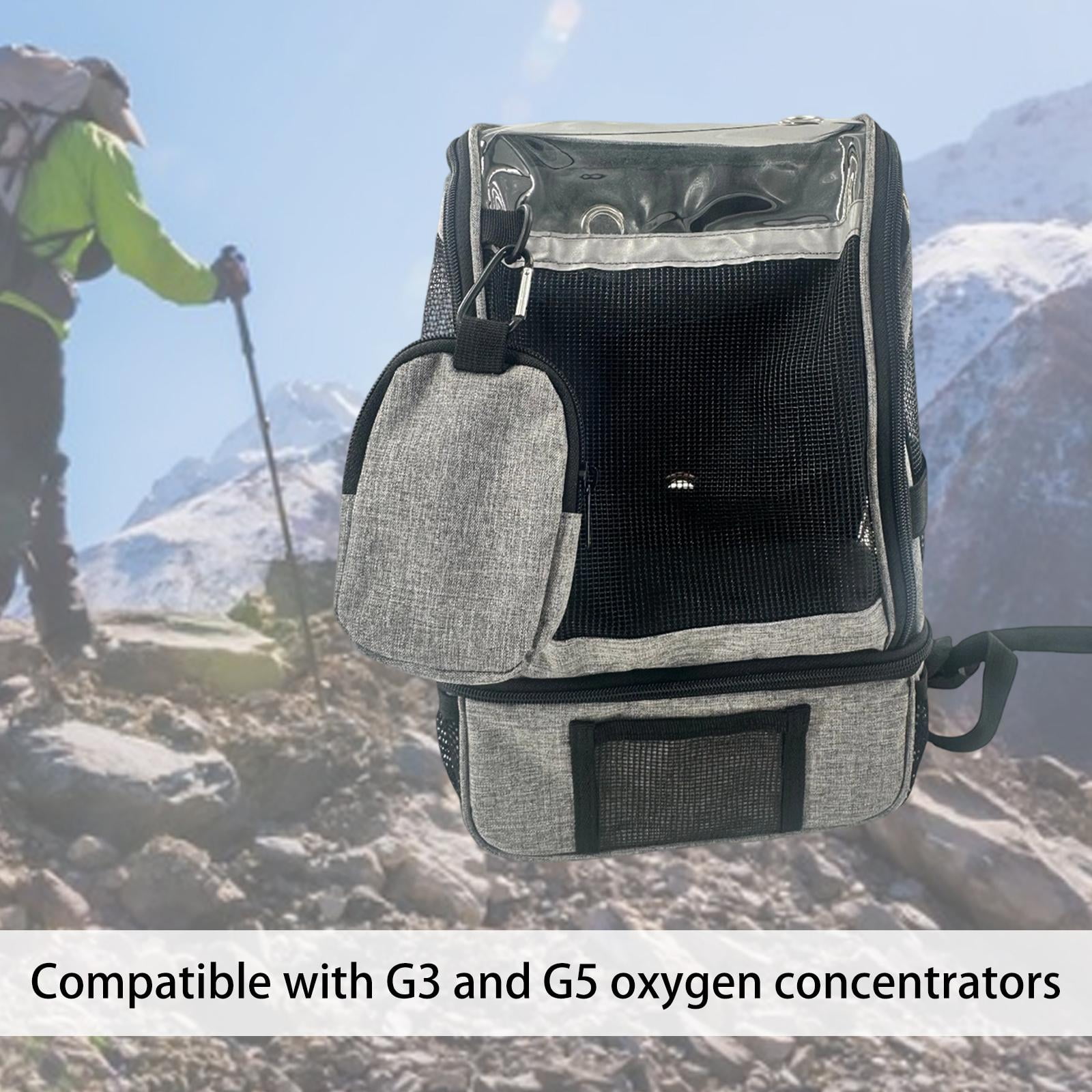 EHJRE Oxygens Concentrator Backpack Carrier Adjustable Shoulder Strap, Portable, Carrying Bag, Oxygens Machine Bag for G3 G5 Hiking
