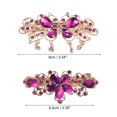 thumbnail image 2 of Unique Bargains Hair Barrettes Hair Accessories for Women Hair Clips Sparkly Glitter Rhinestones Hairpin 2 Pcs Purple, 2 of 7