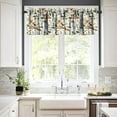 thumbnail image 3 of Mushroom Kitchen Curtains, Botanical Wild Herbs Leaves Valance for Kitchen Windows, Mushroom Print Small Short Curtains Window Treatments Valance for Kitchen Cafe, 54x18 Inch, 1 Panel, 3 of 5