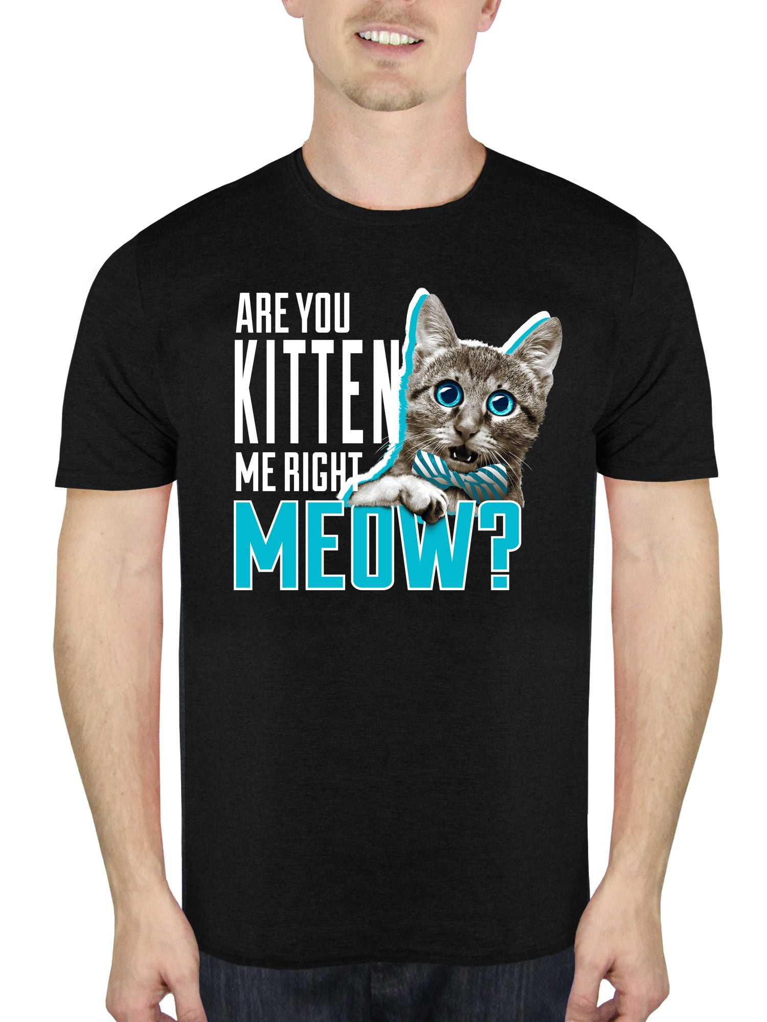 Are You Kitten Me T shirt Funny Cat Meow Animal Pet Girl Fashion Tee Womens S-XL 