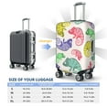 thumbnail image 4 of Fuzoiu Colorful Pattern With Cute Chameleons Print Suitcase Cover,Washable Luggage Covers for Suitcase,Elastic Luggage Protector Cover,Scratch Resistant Travel Suitcase Covers-Small, 4 of 7