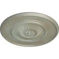 thumbnail image 3 of 41 1/8"OD x 2 1/2"P Large Floral Ceiling Medallion, Hand-Painted Flash Gold, 3 of 6
