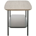 thumbnail image 5 of SAFAVIEH Kayleigh Modern Wood Coffee Table, Light Grey Oak/Matte Black/Black, 5 of 10