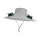 thumbnail image 4 of Sombrero de pescador solar con ventilador, de nailon, transpirable y refrescante, versátil. Gris claro, 4 of 9