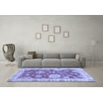 thumbnail image 3 of Ahgly Company Machine Washable Indoor Rectangle Oriental Blue Modern Area Rugs, 6' x 9', 3 of 4
