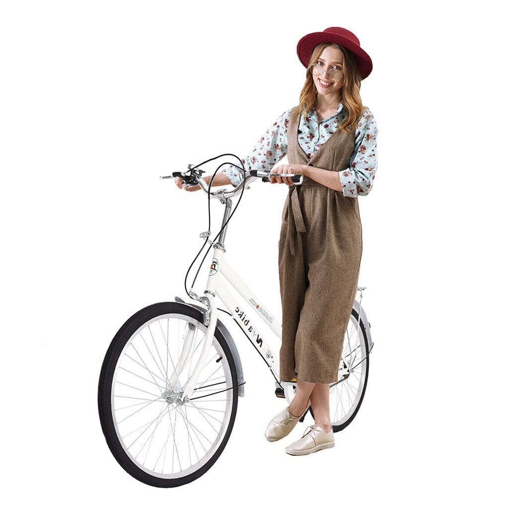 Cruiser Commuter Bike 24” Women’s Comfort White Beach Hybrid Bicycle New 