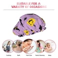 thumbnail image 7 of Sigee Cute Halloween for Women's Shower Cap Reusable Waterproof Hair Cap Large Shower Cap for Women Men, 7 of 7
