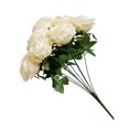 thumbnail image 3 of Ramo de rosas artificiales simulación floral decoración de la mesa de oficina en casa centro de mesa rosa falsa, blanco crema kenally HA7033-01B, 3 of 5