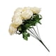 thumbnail image 3 of Ramo de rosas artificiales simulación floral decoración de la mesa de oficina en casa centro de mesa rosa falsa, blanco crema kenally HA7033-01B, 3 of 5