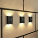 thumbnail image 3 of Set Of 2 Up Down Solar Powered Outdoor Wall Lights Warm White, 3 of 3