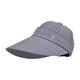 thumbnail image 3 of Sombrero para el sol Sombrero de protección solar Sombrero ligero transpirable de moda Sombrero con visera portátil para Gris oscuro, 3 of 9