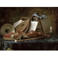 thumbnail image 2 of Vallayer-Coster, Anne 32x25 White Modern Wood Framed Museum Art Print Titled - The Attributes of Music, 2 of 4