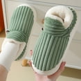 thumbnail image 2 of Pallene Nouvelles Pantoufles en Fourrure pour Femmes Hommes Mode Hiver Chaudes Chevilles Peluche Confortables pour Maison Intérieur Semelle Souple Chaussures en Coton, 2 of 6