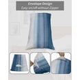 thumbnail image 7 of Haze Blue White Ombre Body Pillow Covers, Vintage Gradient Striped Aesthetics Soft Bed Throw Pillowcases Breathable Cooling Long Lumbar Body Pillow Sham Cover for Bed Sofa 20''x54'', 7 of 7