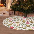 thumbnail image 6 of Yiaed Fall Fruits And Vegetables Print Christmas Tree Skirt , Tree SkirtsTree Mat for Christmas Winter Holiday Indoor Decorations-30", 6 of 7